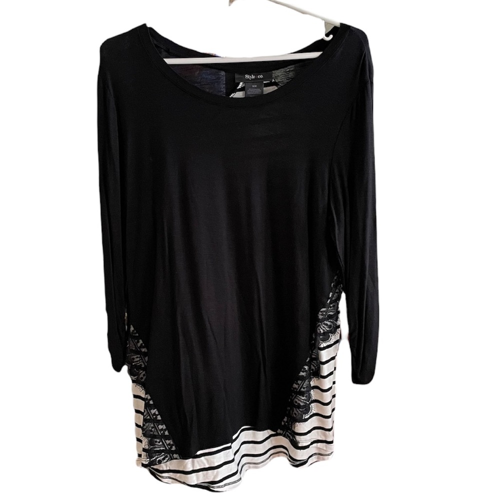 NWT Black And White Tunic